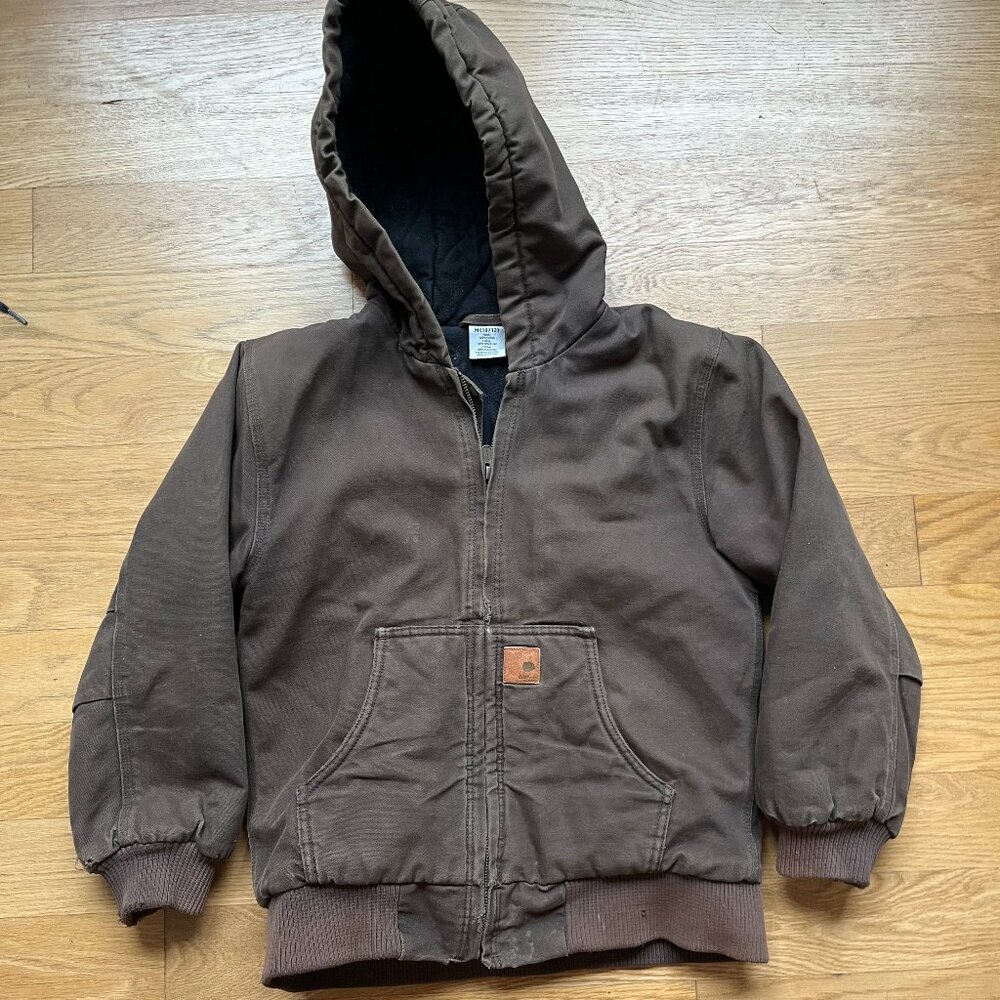 Carhartt boys 10/12 canvas coat